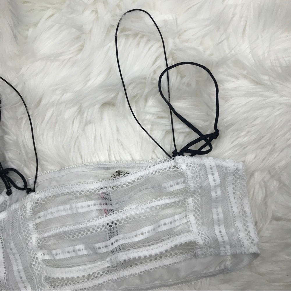 ❤️Free People Karina Mesh Bralette White G1544 - Picture 7 of 8
